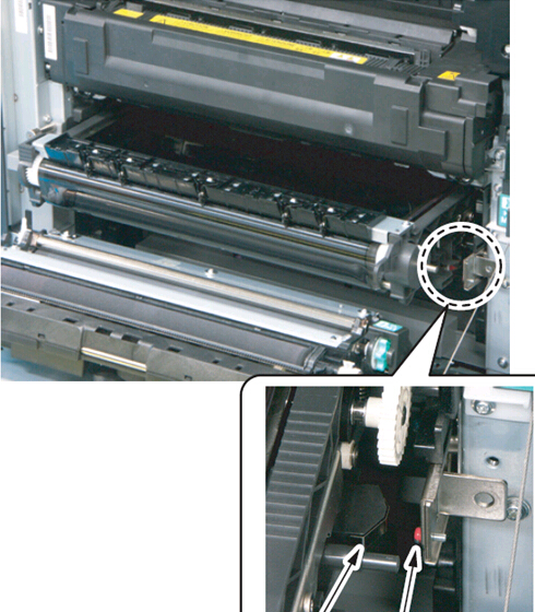 柯尼卡美能達C650轉印帶更換步驟8