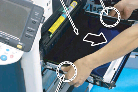 震旦ADC288轉(zhuǎn)印帶組件更換步驟6 震旦ADC288轉(zhuǎn)印帶組件更換步驟6