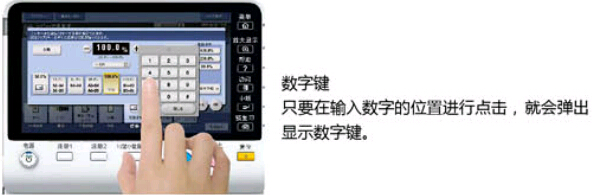 實用復(fù)印機柯尼卡美能達C284e便捷的數(shù)字快捷鍵