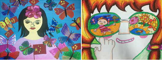 2015年柯尼卡美能達特殊兒童繪畫被大眾投票現(xiàn)場絢麗多彩的作品