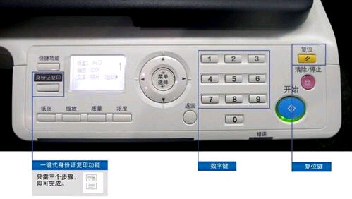 柯尼卡美能達185e復印機的操作面板 柯尼卡美能達185e復印機的操作面板