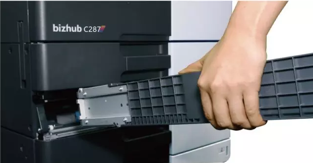 柯尼卡美能達(dá)C287復(fù)印機(jī)可拆卸紙盒設(shè)計(jì)-科頤辦公分享