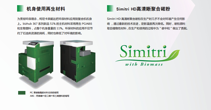 柯尼卡美能達287機智使用再生材料-科頤辦公 柯尼卡美能達287機智使用再生材料-科頤辦公